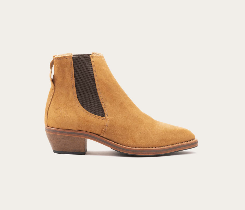 Boots Tiag Paris Velours Ocre - Prix doux