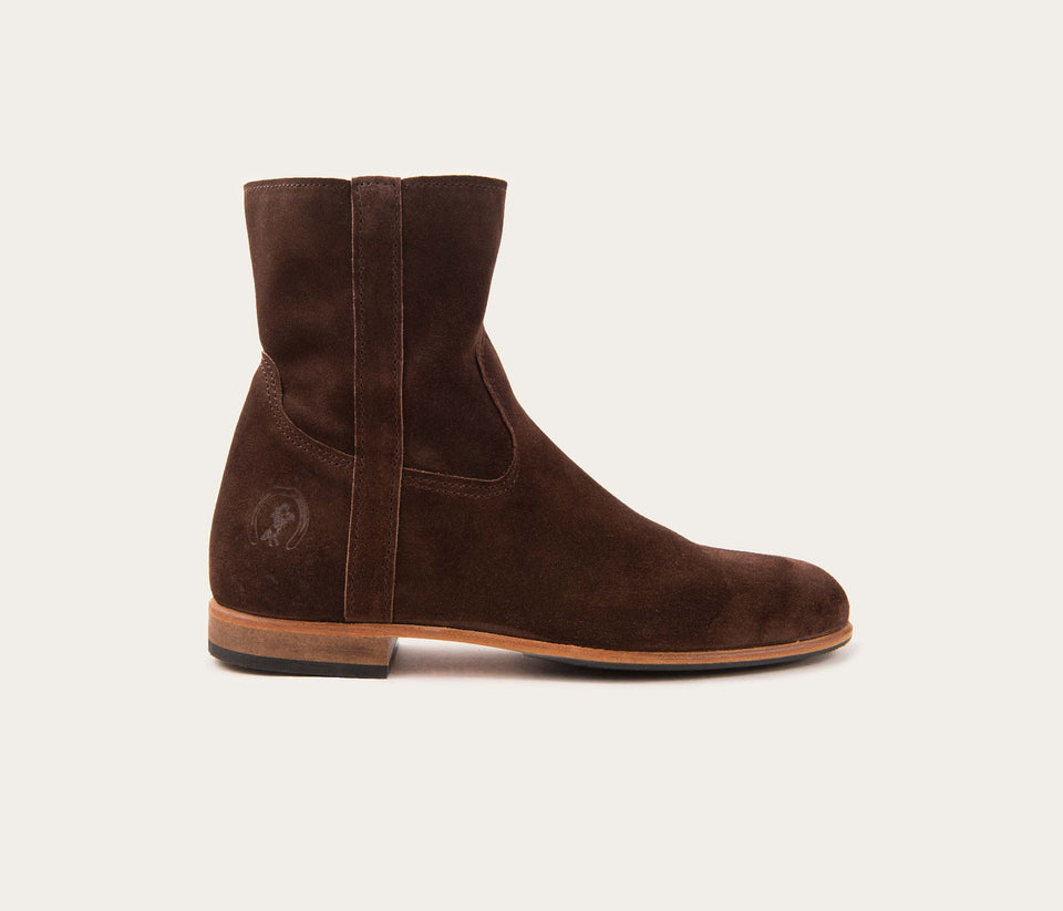 Elie Women's Zip Ankle Boot Velvet Olive