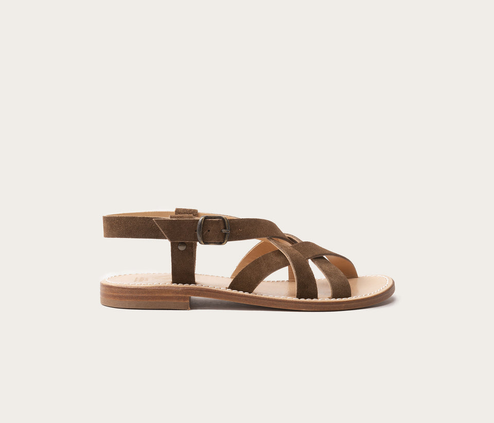 Brehat Sandale Taupe - Prix Doux