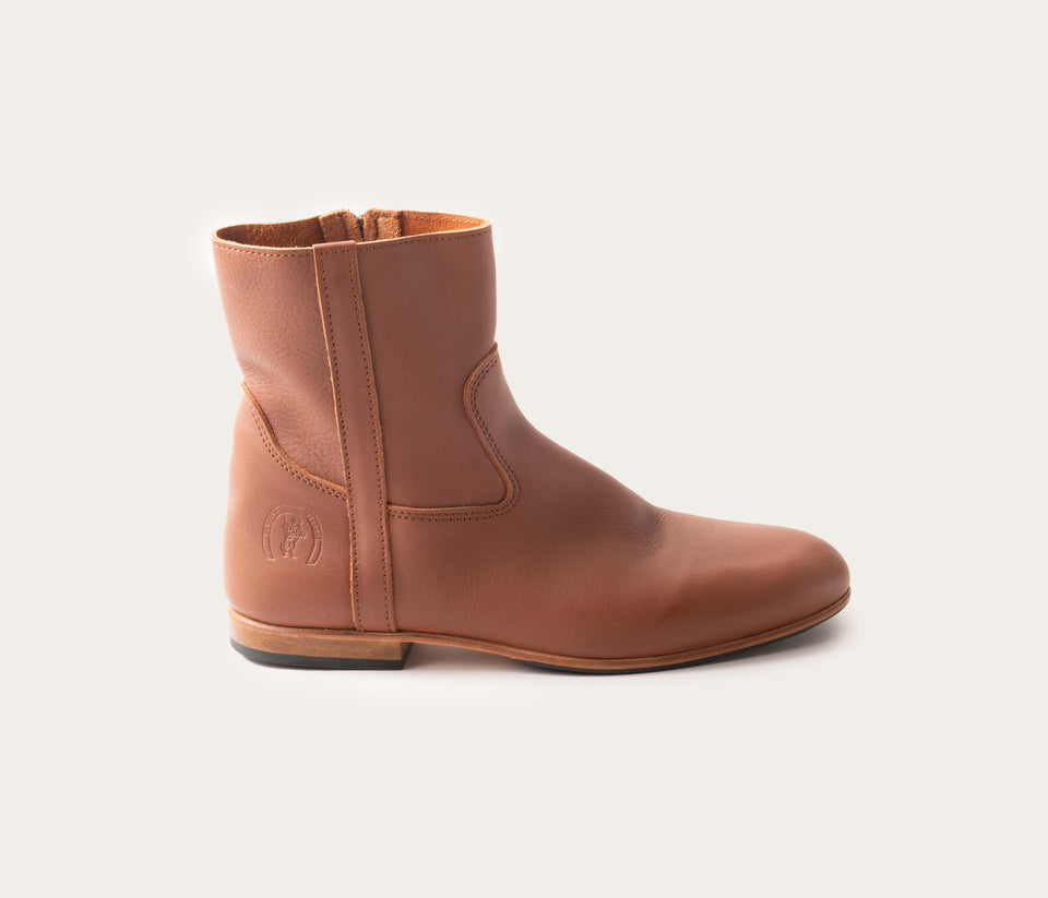 Elie Natural Soft Zip Ankle Boot - Low Price